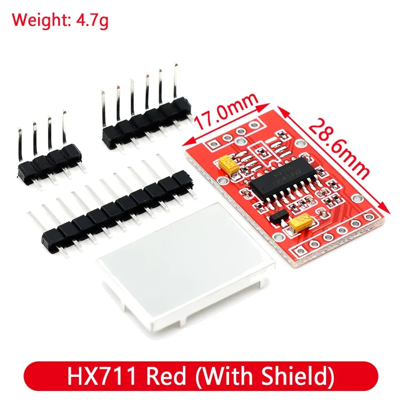 HX711 AD 모듈 바디 로드 셀 계량 센서, 압력 센서, 인간 체중계 로드 셀 무게추 센서, 측정 도구, 4 개, 50kg