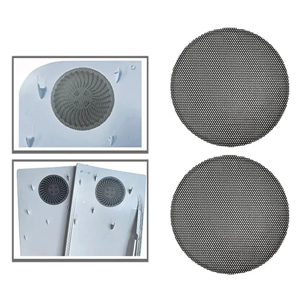 

Host Protective Mesh Net Dust Filter Dirt-proof Cover Filter Case for PS5 Game Console Cover Spare Part 2PCS