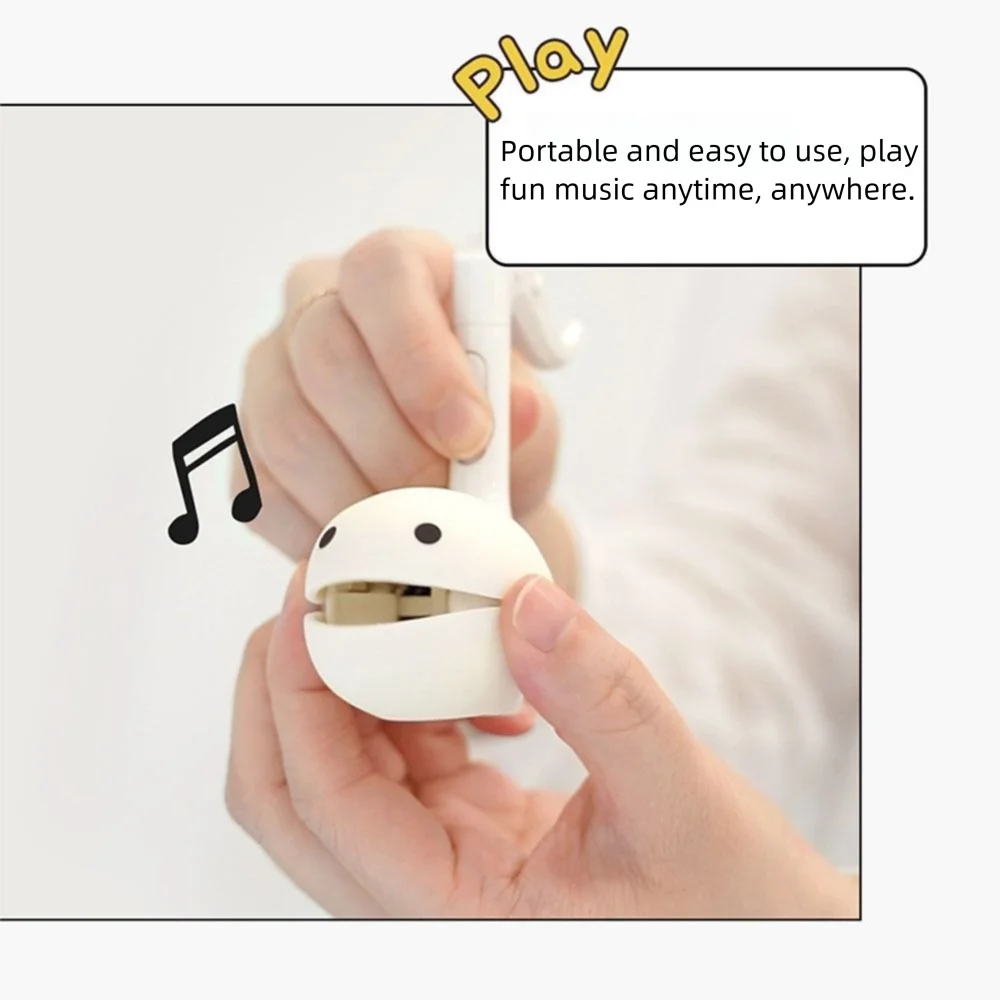 Mini Size Electronic Musical Instrument Toy with Hanging Hole 10 Songs Electronic Keychain Musical Toy Fun Carton