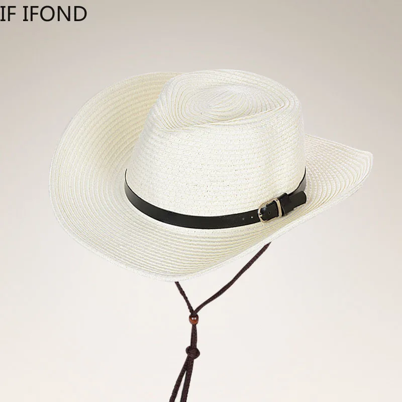 Summer Hat Panama Hats Men Straw Cowboy Hat Sun Folding Western Wide Curved Brim,sun hat,sun protection hat