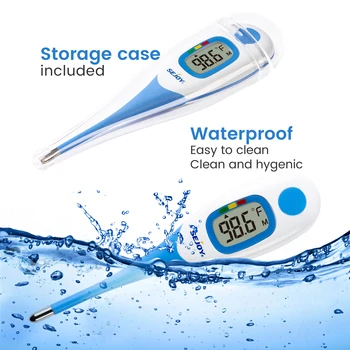 Sejoy Digital Oral Thermometer Meter Portable Waterproof