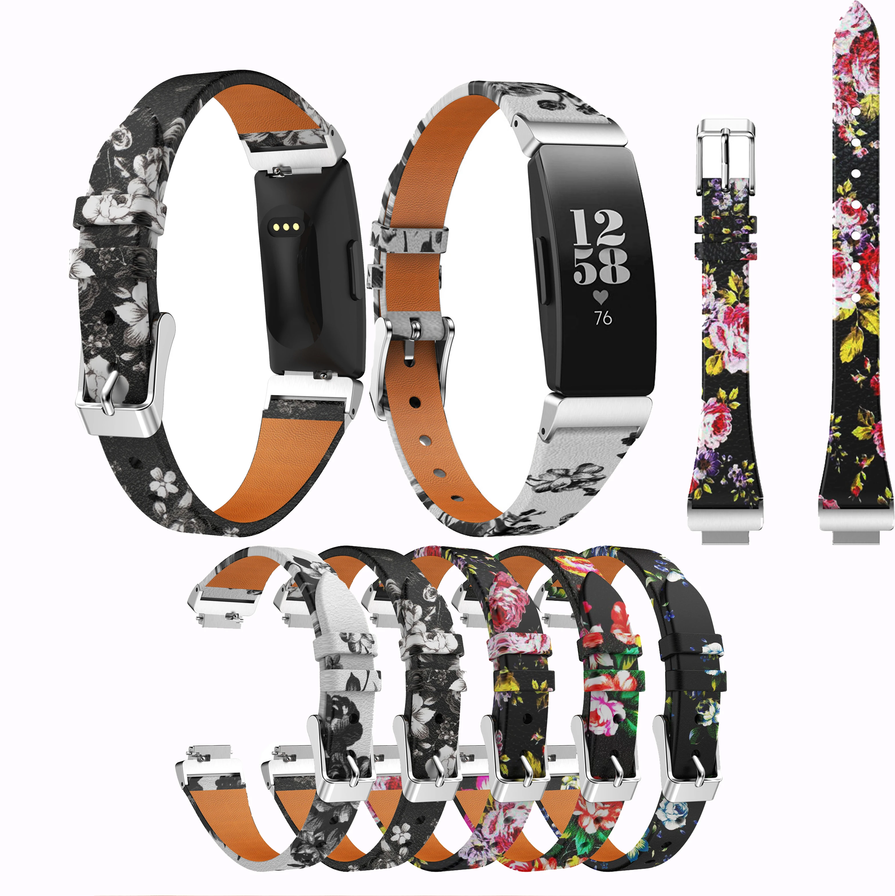 

Fashion Replacement sport Leather Band Bracelet Watch Band Wrist Strap new Sport Smart Accessories For Fitbit Inspire/inspire HR