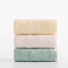 1Pc 26x48cm Fruit Embroidered Bamboo Cotton Solid Color Children Small Hand Face Towel 4