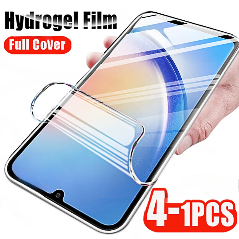 

4-1 шт., Гидрогелевая Защитная пленка для Samsung Galaxy A 34 54 24 14 71 51 04 04e 52s 21s 04s 03s 02s 4G