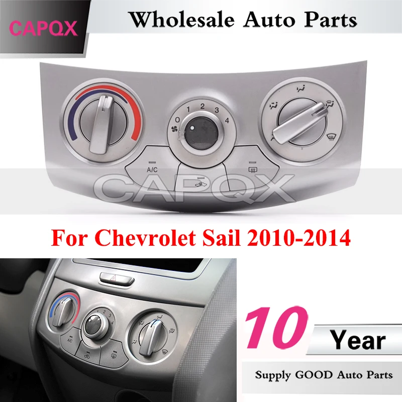 CAPQX Air Conditioner Switch Panel For Chevrolet Sail 2010-2014 A/C ...