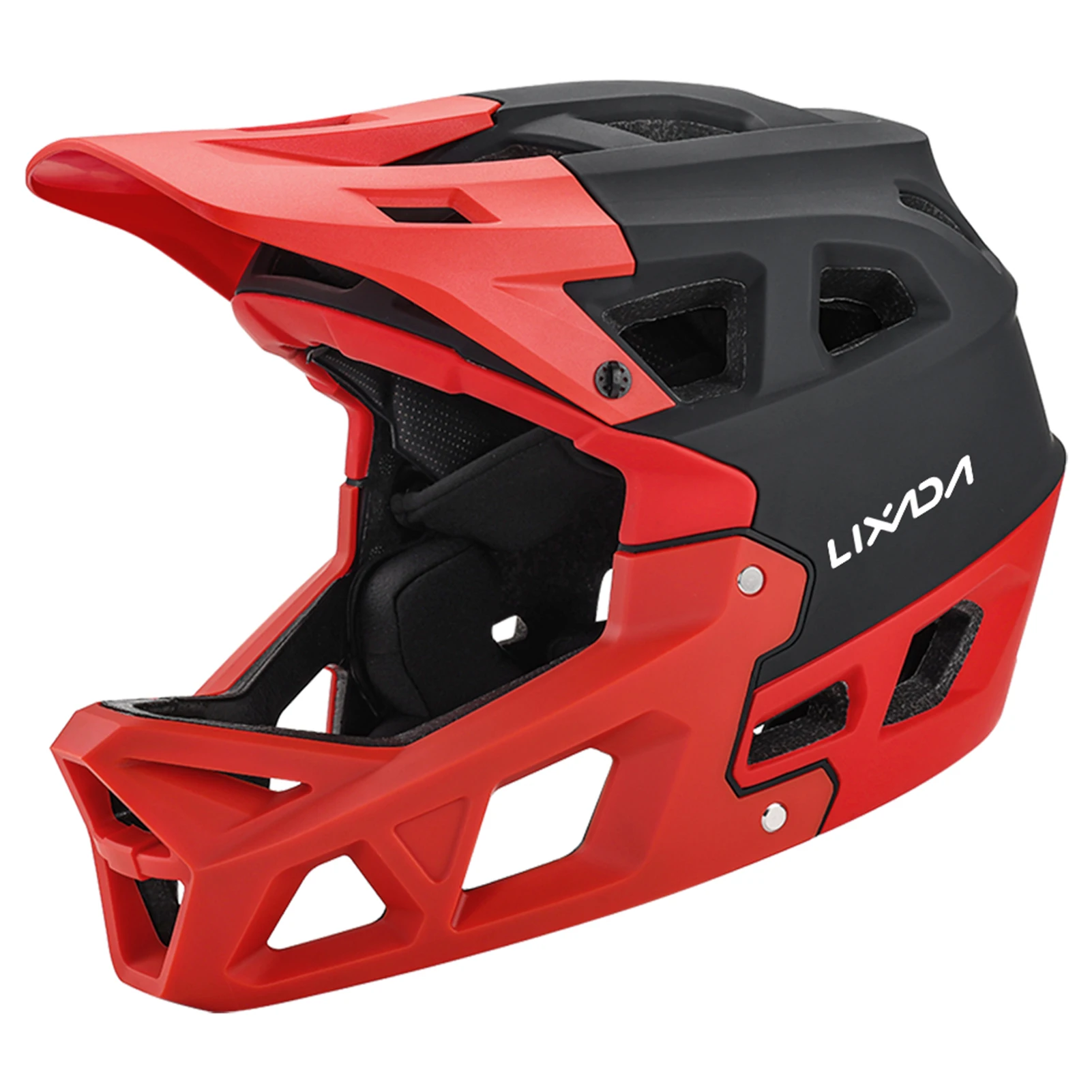 Integraler Mountainbike-Helm für Erwachsene, Racing-Downhill-MTB-Helm für Herren/Damen, Mountainbike-Helm mit Visier über 31 Belüftungsöffnungen – Detail 27