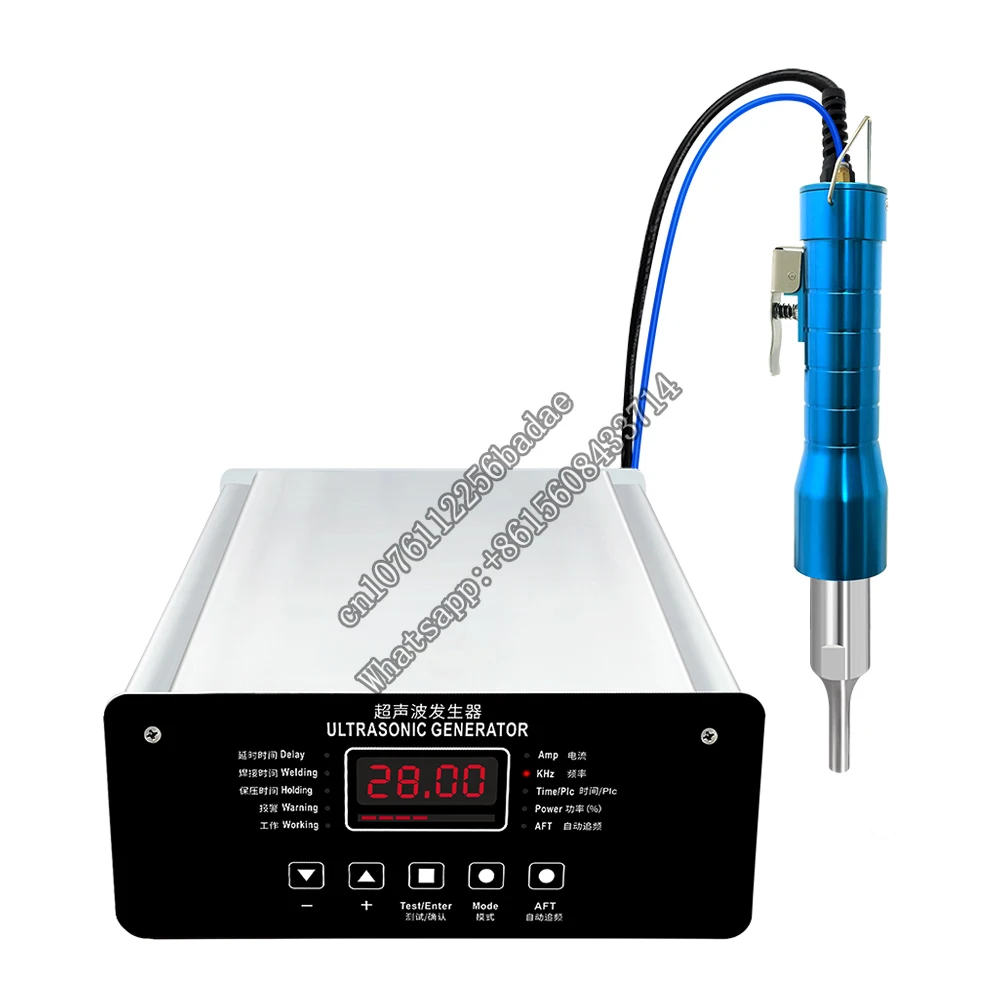 

28Khz Handheld Manual Spot Welder Ultrasonic Welding Machine with Customized Horn