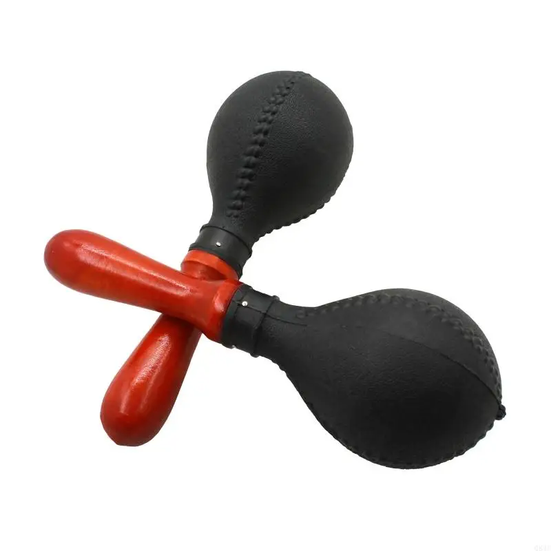 Q84C Children's Plastic Maraca Rattle 2pcs Musical Instrument Baby Music Sound for Children Music Gift Tools