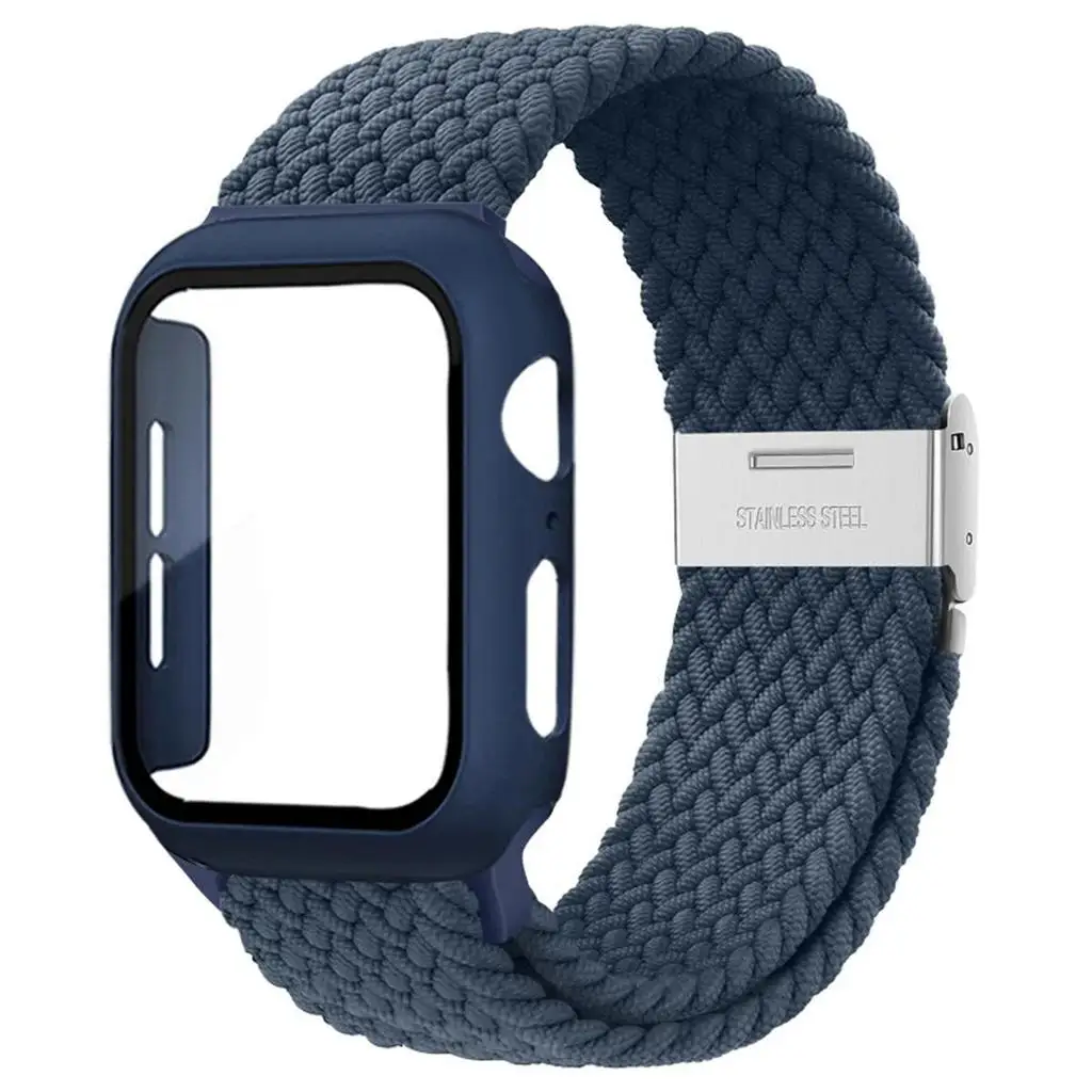 Enhanced Nylon Strap and Protective Case with Elastic Braided Band