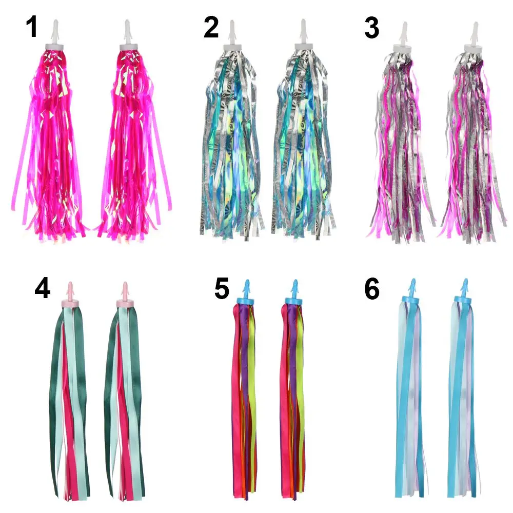 Outdoor Cycling Accessories Streamers Tassel Scooter Parts Bike Bicycle Decoration Tricycle Handlebar Tassels 2pcs