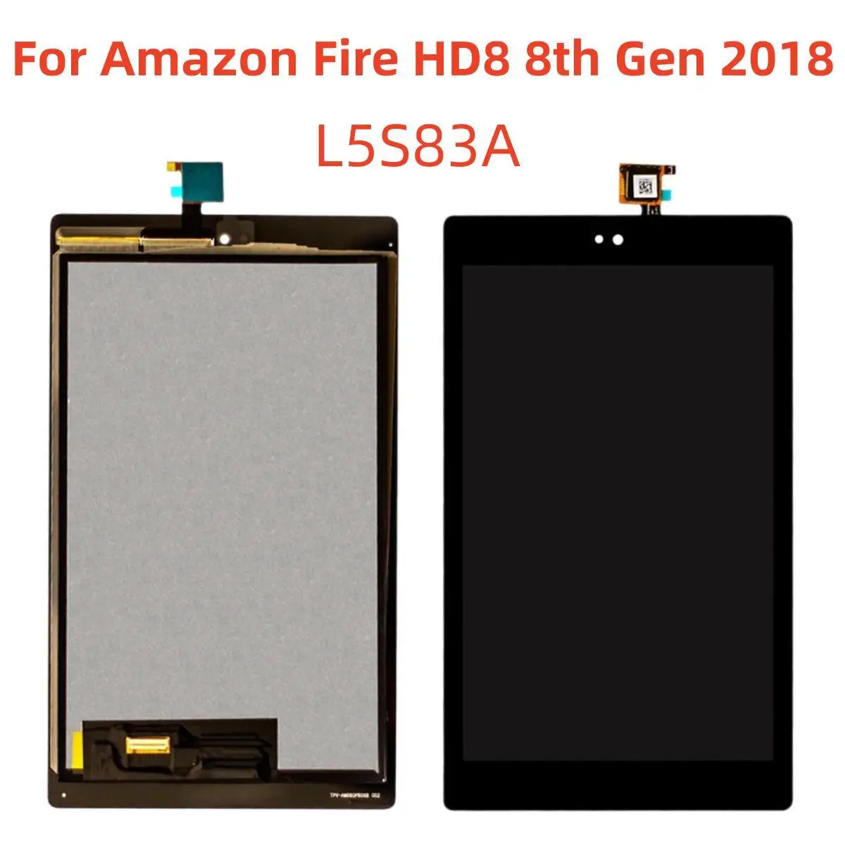 

8,0 ''для Amazon Fire HD8 HD 8 8-го поколения 2018 L5S83A LCD дисплей для Amazon Fire HD 8 2018 LCD