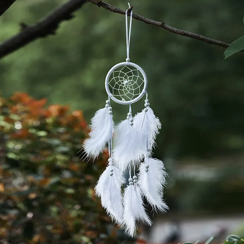 Handmade Indian Feather Dream Catchers Wall Hanging Art Room Car Decor Hunter Substance Dreamcatcher Ornament Gifts Friends