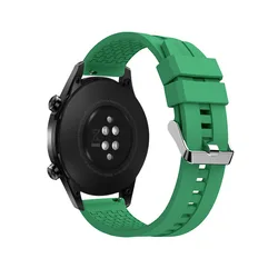 Versatile Silicone Smartwatch Band - Adjustable 20mm/22mm Strap in Multiple Sizes - 22mm watch band (9 mint green)