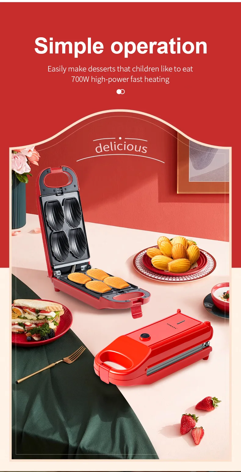 Macchina Per Ciambelle Elettrica 1550W - 6 Stampi Professionali, Timer 5 Min, Rivestimento Teflon, Per Bar E Casa - Foto 14