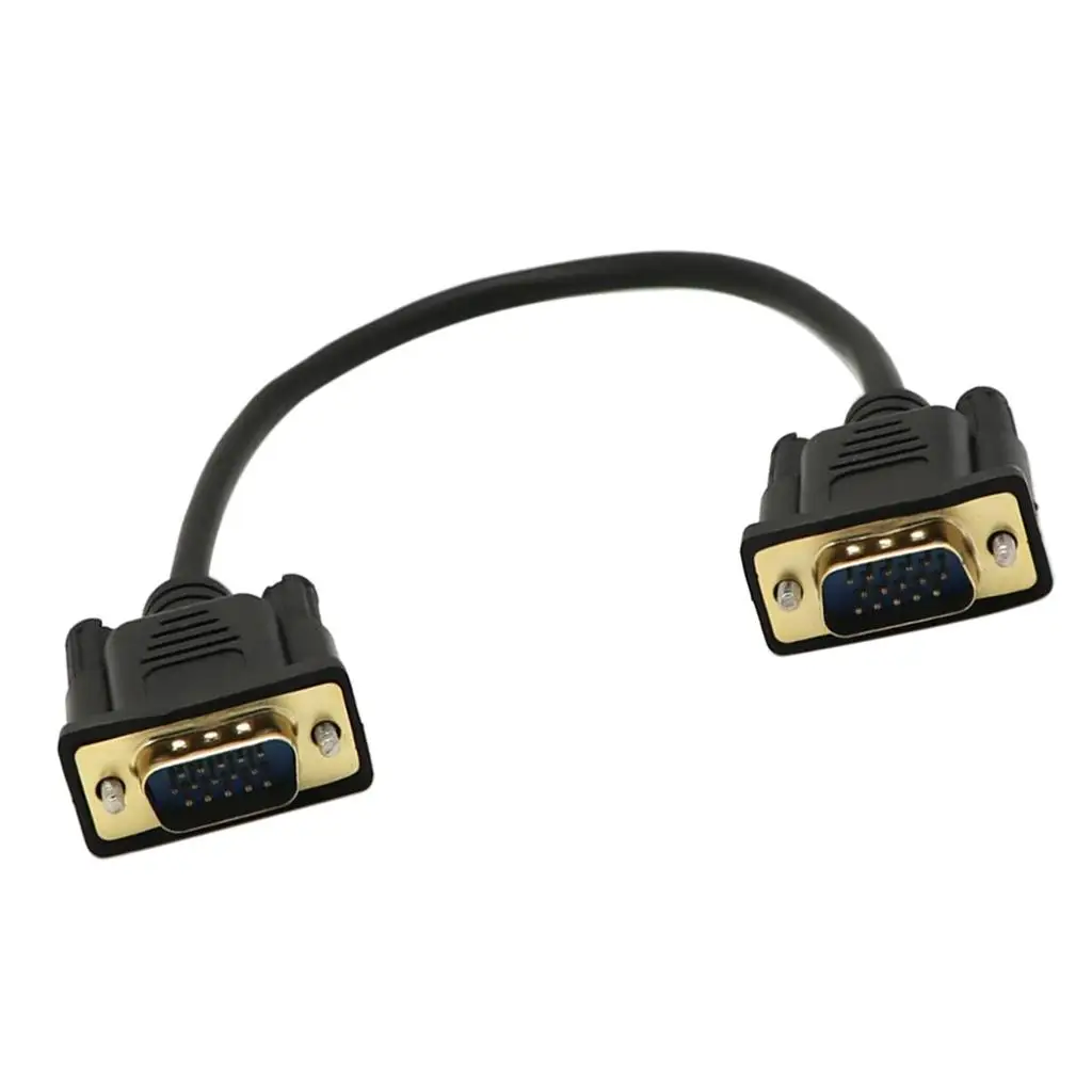 VGA HD15 Male To Male Cable Monitor M/F Extension Adapter Cord 0.3 m VGA Extension Cable vga cable adapter vga cable
