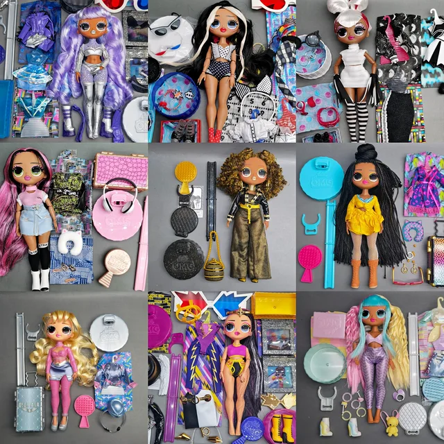 Original LOL Surprise OMG Big Sister World Travel Magic Movie Series Dressup Girl Gift Doll Contains Clothes Shoes 1