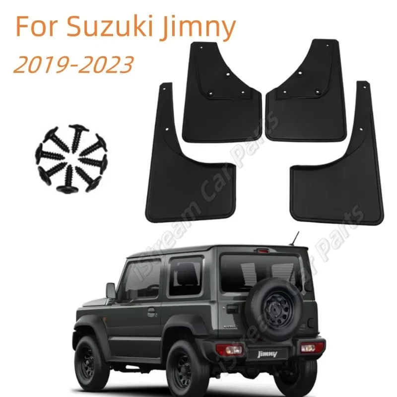 Car Mudflaps 4pcs for Suzuki Jimny Mudguards Fender Mud Flap Guard Splash Guards Front Rear car mud flaps car mudguard