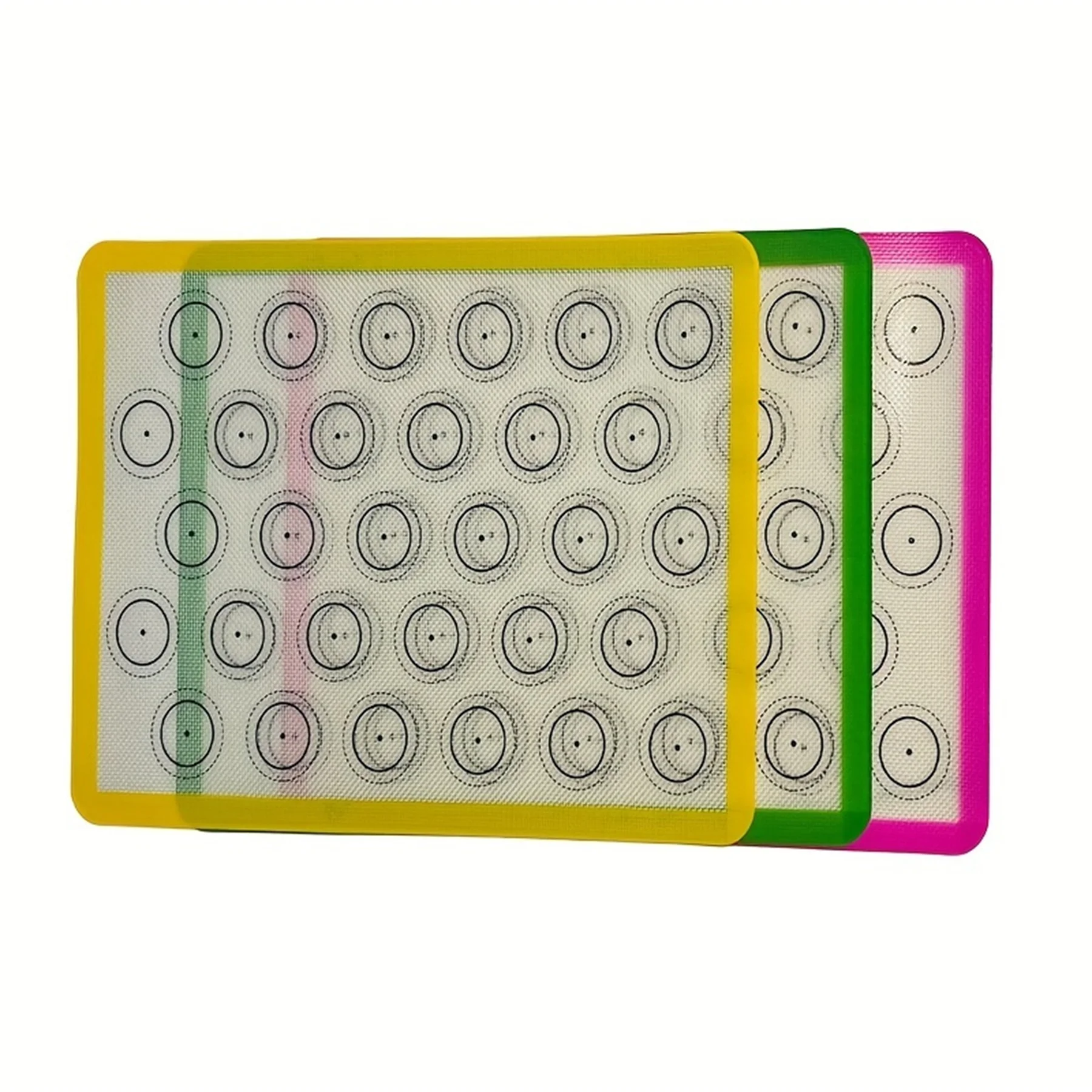 Silicone Baking Mat-Reusable Oven Baking Tray-Can Bbtain 3 Colors Non Stick Fast Simple And Easy To Clean Bake Cookies Gifts