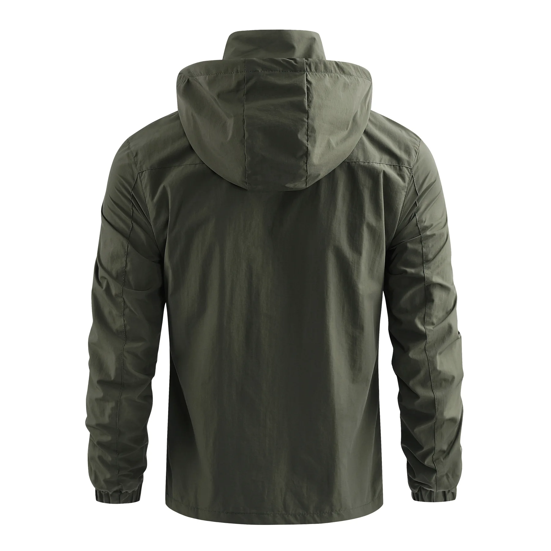 Men's jackets 4 seasons hooded trench coats outdoor sports windproof breathable casual quick-drying jackets thin men's clothing