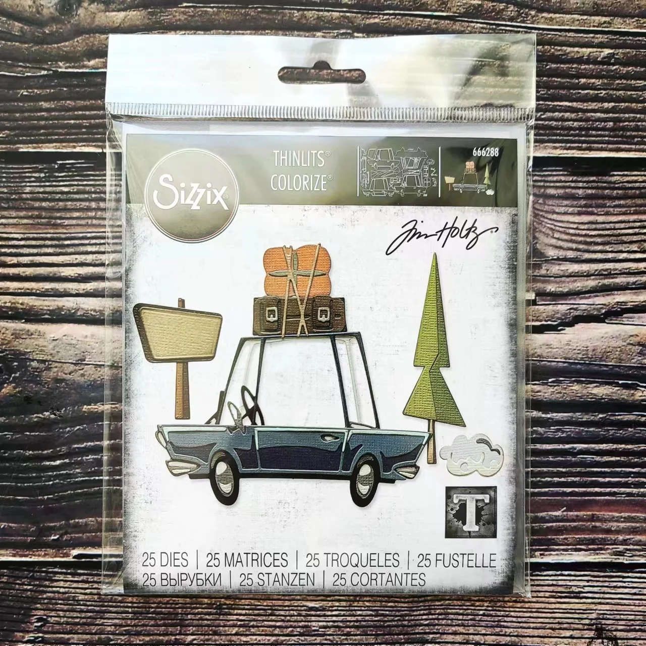 

Sizzix 666288 Thinlits Die Set 25PK - Road Trip Colorize by Tim Holtz