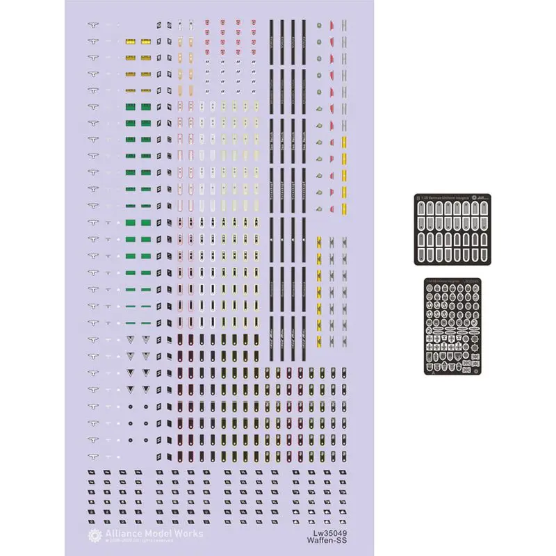 

AM-WORKS LW35049 1/35 German Waffen-SS Uniform Insignia and Devices - Upgrade Detail Set