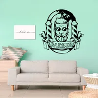 Barbershop Sticker Waterproof Vinyl Wallpaper Home Decor Wall Art Sticker Murals 3
