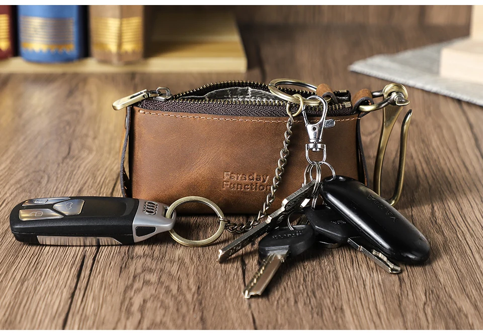 CONTACT'S Faraday-Tasche für Autoschlüssel Faraday-Beutel RFID-Signalblockierender Halter Schlüsselanhänger-Schutz Diebstahlsichere Autoschlüssel-Geldbörsen – Detail 8