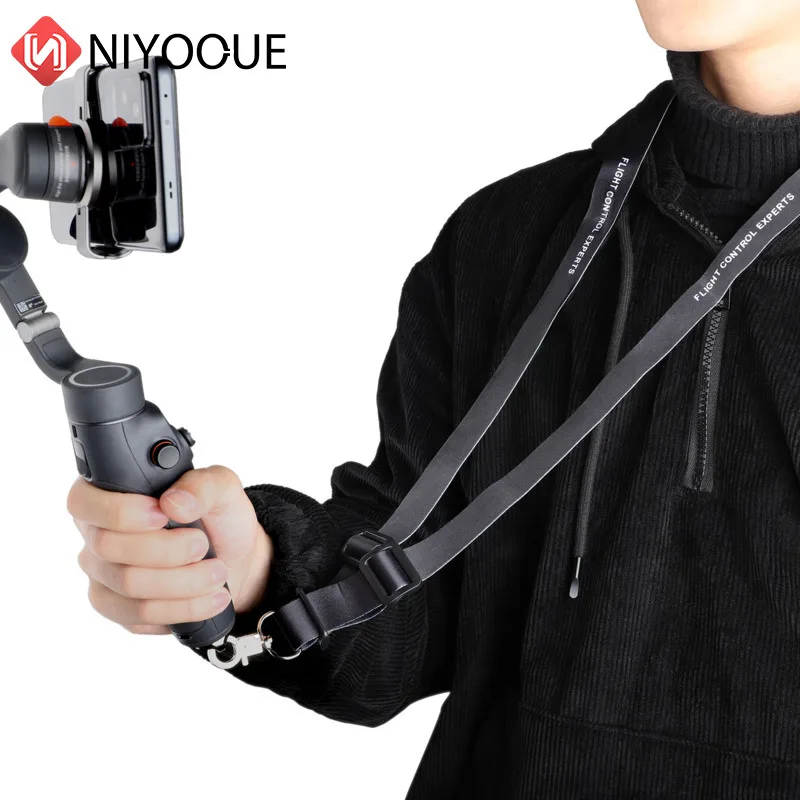 DJI OM 5/Insta360 ONE X2 핸드헬드 스태빌라이저용 다용도 스트랩 넥 스트랩, 조절 가능한 휴대용 끈