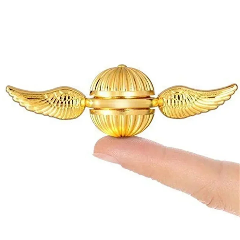 

Golden Snitch Cupid Fidget Spinner Antistress Hand Rotation Fidget Toys Angel Wings Hand Spinner Metal Toys for Kids Gift