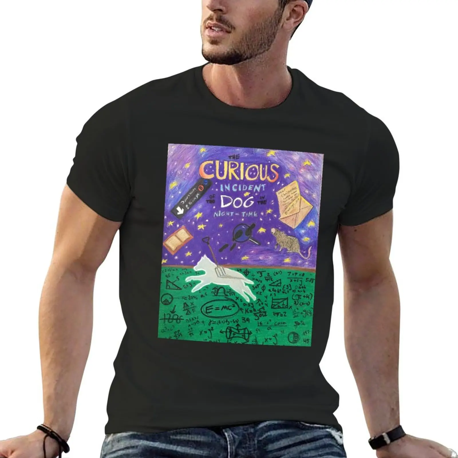 

The Curious Incident Of the Dog In the Night-time T-Shirt tops anime figures quick-drying sweat shirts, men