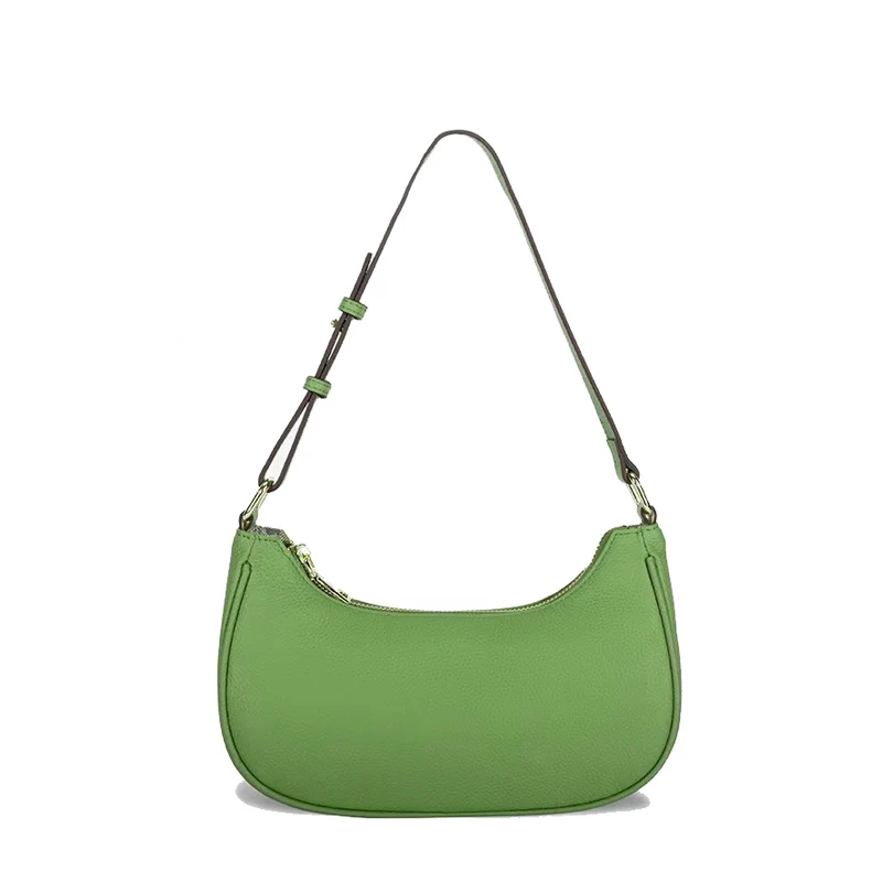 

Women's Cowhide Half Moon Underarm Bag 2023 Fashion Ladies Shoulder Bag Female Luxury Genuine Leather Saddle Messenger Handbag
