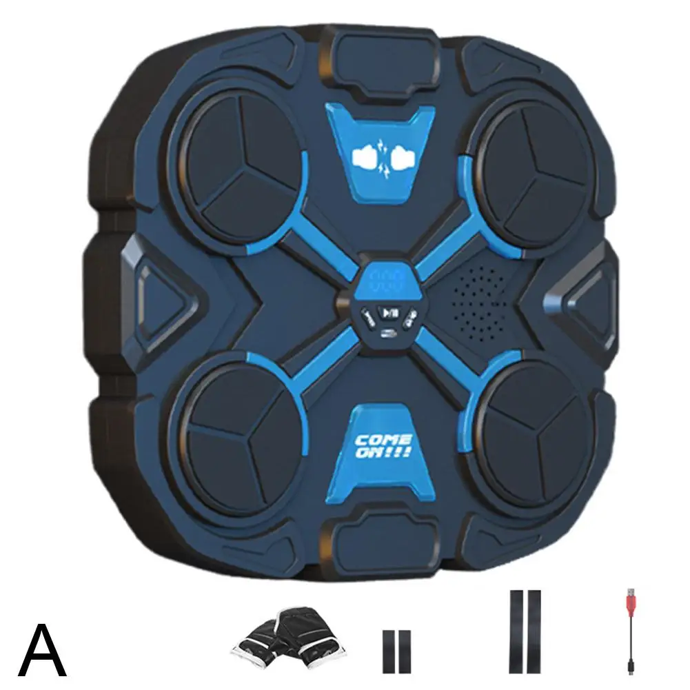 Sports Music Boxing Machine Home Bluetooth Smart Reaction Exercise Trainer Target Decompression Wall Target For Kids And Al W4O0