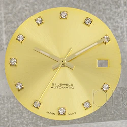 Green Luminous Watch Dial with Hands for Mod Parts and Repair Tools (Hands dial 6)