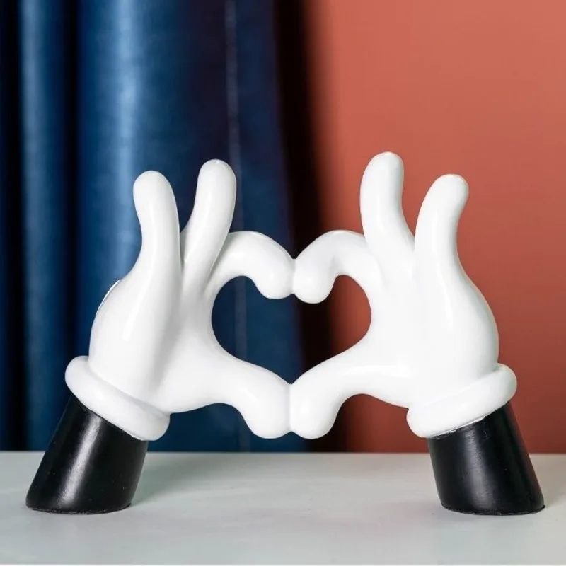 Cartoon Anime Disney Mickey Mouse Money Hand Statue Kawaii Love