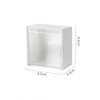 Plastic Wall Mounted Storage Boxes Dustproof Bathroom Organizer for Cotton Swabs Makeup Adhesive Small Jewelry Holder Box 6
