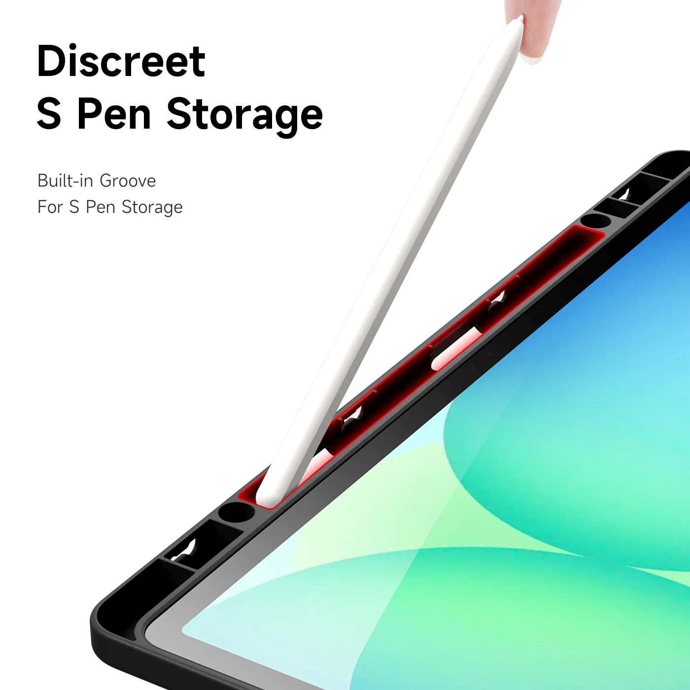 DUX DUCIS Clear Tablet Case with Detachable Snap-On Cover, S Pen Holder, and Auto Wake/Sleep Function