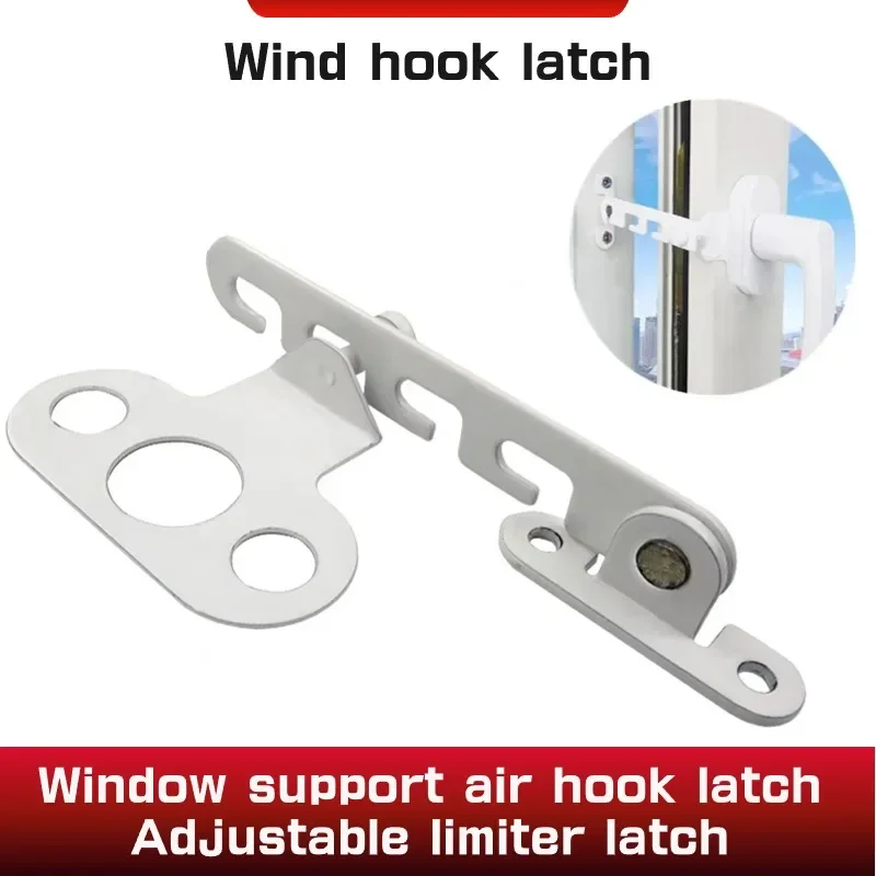Window Support Wind Hook Latches Stainless Steel Limiter Latch Wind Brace Stay Position Stopper Heavy Duty Gusset Fixed