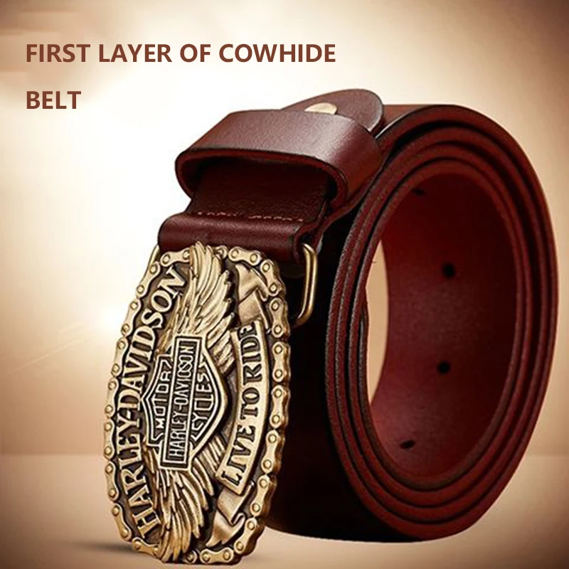 Men's retro leather lead layer pure cowhide leather copper needle buckle plate buckle belt style men's everything casual belt me luxury business belt men s genuine leather vintage leading plate buckle pure cowhide belt crocodile western trouser jeans belt