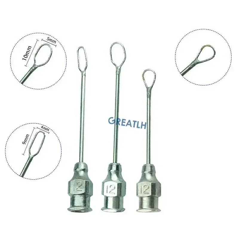 Stainless Steel Lens Loop Infusion Cannula Irrigating Vectis Ophthalmic Surgery Instrument