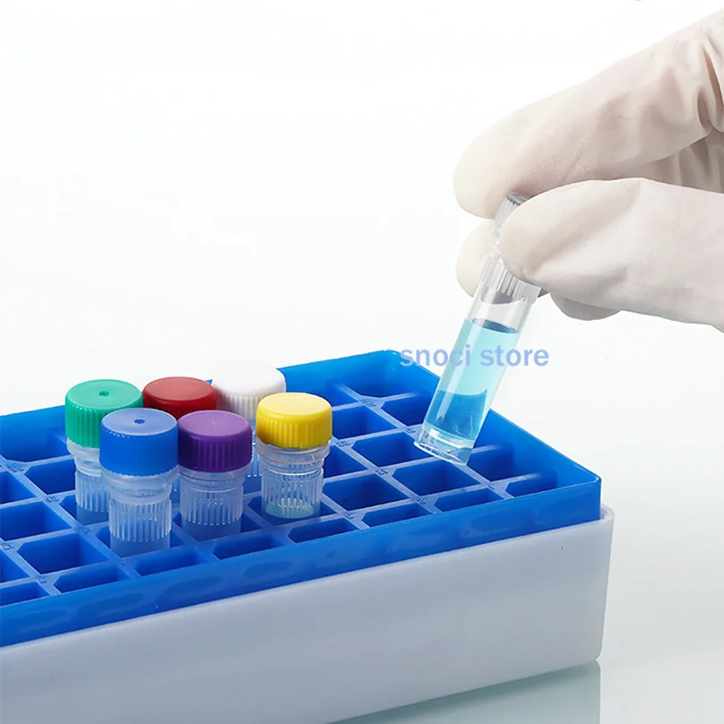 1.5ml Cryopreservation Tube Cryotube Freezing Tubes Centrifuge Tube Cryo-Tubes for Lab Analysis Screw Cap 100pcs