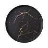 European Marble Ceramic Plate Round Western Steak Plate Home Cooking Dishes Hotel Restaurant Tableware Sundries Storage Tray New 5