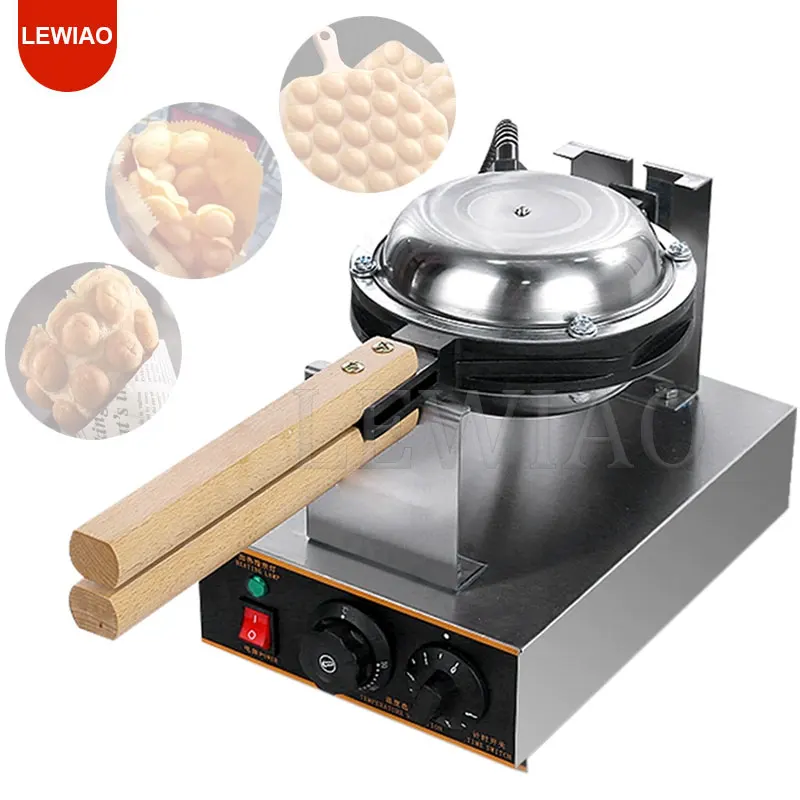 Commerciale Qq Eggs Bubble Ball Baking Waffle Maker Waffle Eggette Cake Machine