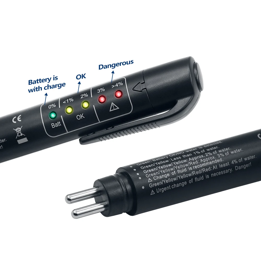 Brake fluid tester probes