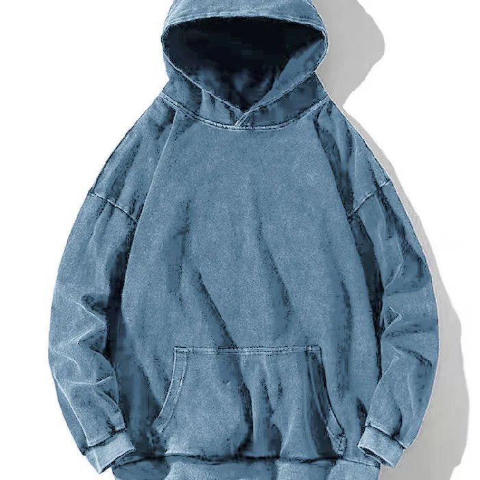 

Pure cotton washed sweater casual retro stone mill men and women's clothing