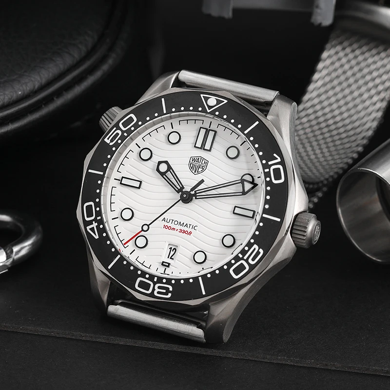 Watchdives WD007 Nttd Watch NH35 Automatic Movement 007 titanium Style Watches BGW9 Luminous Domed Sapphire Crystal Wristwatch