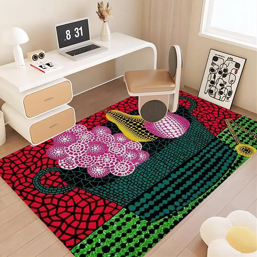 Yayoi Kusama Floor Mat Bath Mat Nordic Style Home Doormat Bathroom-Toilet Mats Bedroom Welcome Doormat