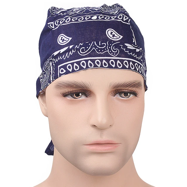 Novo Unissex Feminino Masculino Bandana Chapéu Algodão Durag Boné Ajustável  Cancer Chemo Turbante Perucas Doo Durag Headwrap Pirata Head Scarf De $8,45