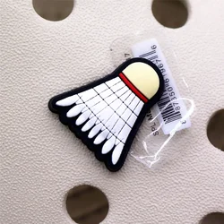 Original Athletic Sports PVC Shoe Charm Accessory - Softball and Surfing Sandal Decoration Pin (Badminton)