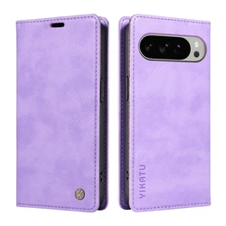 Premium Magnetic Leather Wallet Flip Case | Ultra Slim Shockproof with Litchi Texture - Google Pixel 8 Pro (PL)