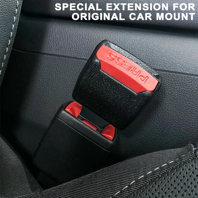2pcs Car Seat Belt Clip Extender Safety Seatbelt Lock Buckle Plug Thick Insert Socket Converter Baby Safety Buckle Accessories